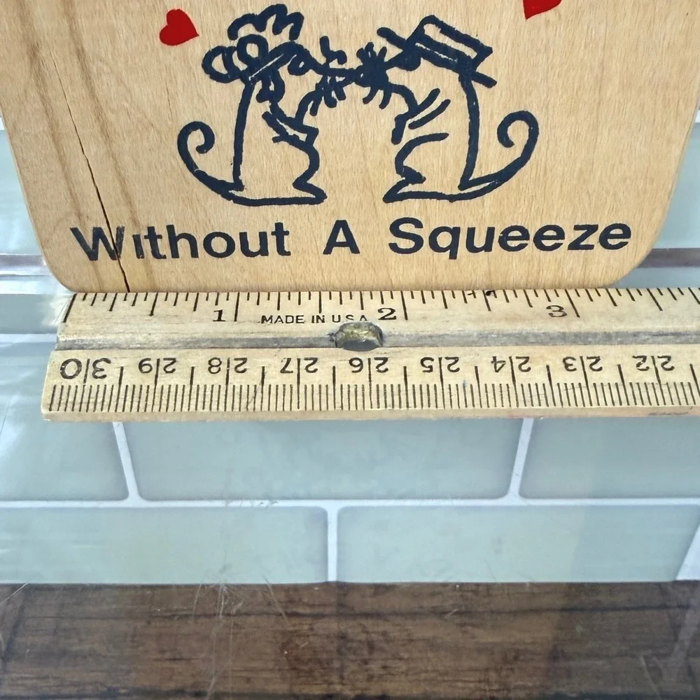 Vintage WASCO Wisconsin Wood Cheese Board 